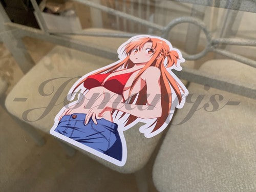 Sword Art Online - Anime- Asuna Yuuki a. Bikini Sun Fun Sticker Vinyl Decal SAO