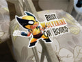 Custom Chibi Wolverine Baby or Kid on Board Sticker Decal Cute Marvel Logan xmen