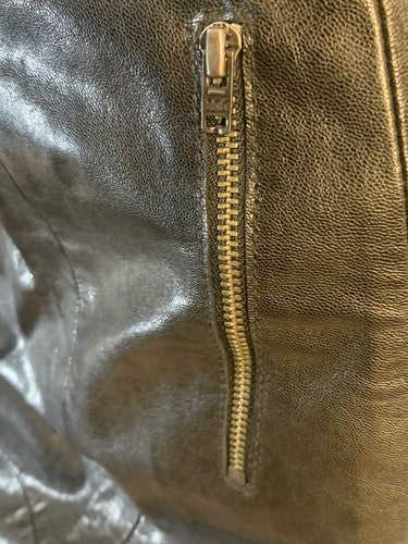 Halogen Black Genuine Luxury Fine Leather Lined Skirt Sz 10 NWT MSRP $228