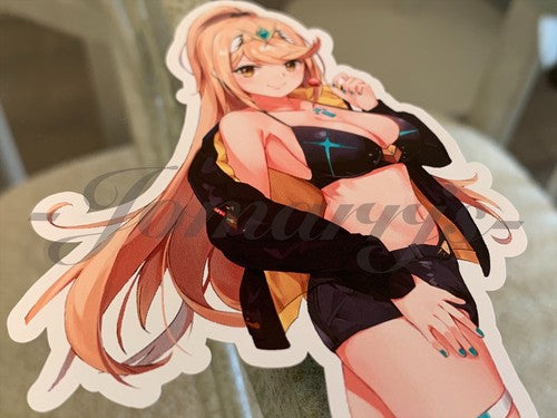 Xenoblade - Anime - Mythra Bikini Sun Fun Custom Sticker Decal Vinyl #a