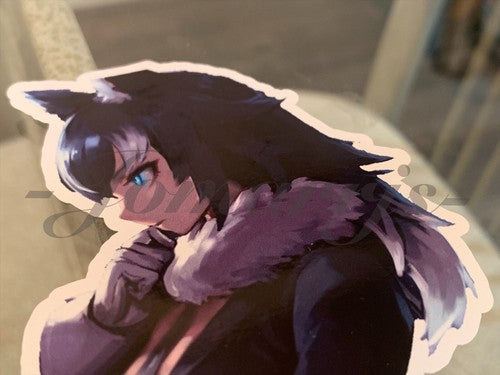 Kemono Friends - Anime - Gray Wolf Custom Sticker Decal Vinyl laptop a