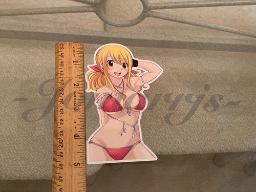 Fairy Tail - Anime - Lucy Heartfilia a. Bikini Sun Fun Sticker Vinyl Decal Sign
