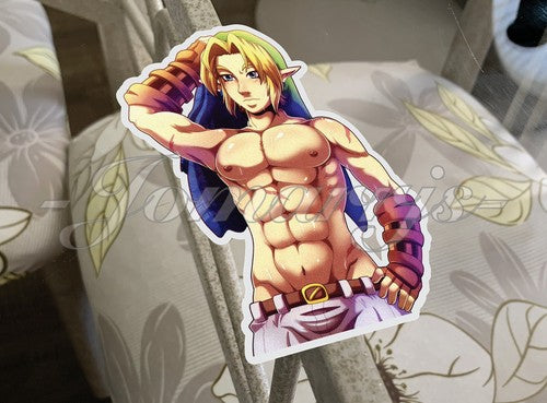 The Legend Of Zelda - Anime - Link Custom Sticker Decal 1 husbando waifu anime