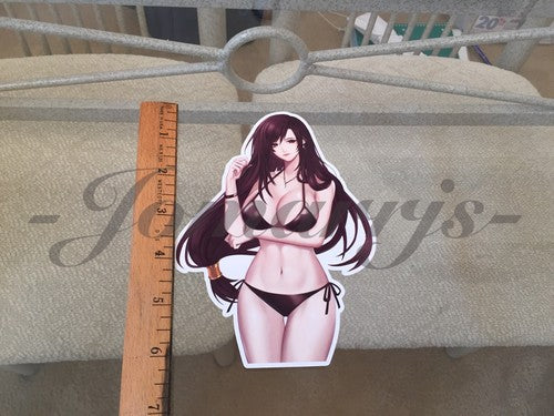Final Fantasy Gaming Tifa Lockhart Bikini Sticker Decal Vinyl FF 7 xii anime