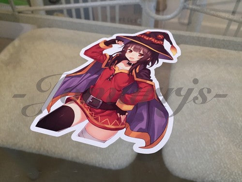 Kono Subarashii Anime - Megumin Sticker Decal Vinyl Comic konosuba laptop manga