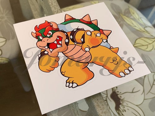 Super Mario - Anime - Bowser Custom Sticker Decal Vinyl #3 nintendo galaxy