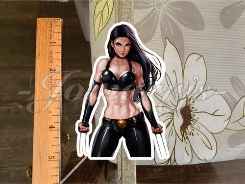 X-Men - Anime - X-23 Custom Color Sticker Decal Comics x23 marvel dc wolverine