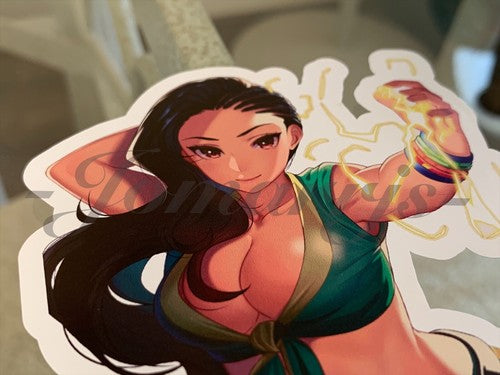 Street Fighter - Anime - Laura Matsuda Bikini Sun Fun Sticker Decal Vinyl #a