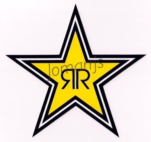 NEW (3) Rockstar Energy Star Decals Stickers LOT Official Authentic Merchandise