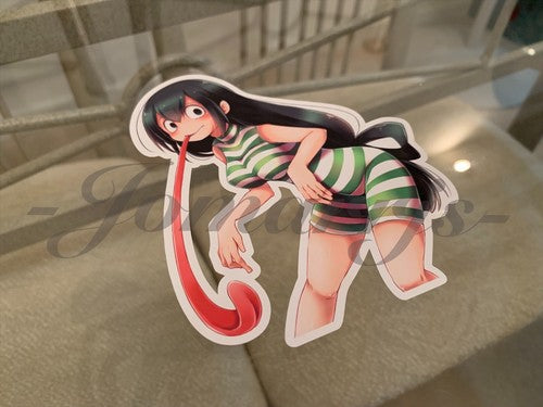 My Hero Academia Anime Froppy Tsuyu Asui c. Monokini Bikini Sun Fun Sticker