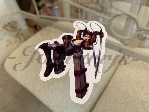Attack on Titan - Anime - Eren Yeager Custom Sticker Decal Vinyl manga laptop