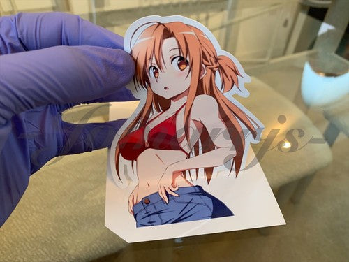 Sword Art Online - Anime- Asuna Yuuki a. Bikini Sun Fun Sticker Vinyl Decal SAO