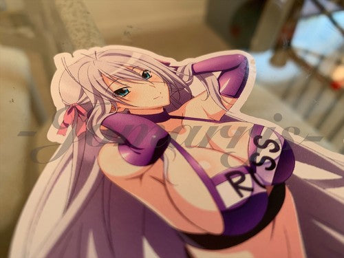 High School DxD Anime Rossweisse Bikini Sun Fun Sticker Decal lingerie