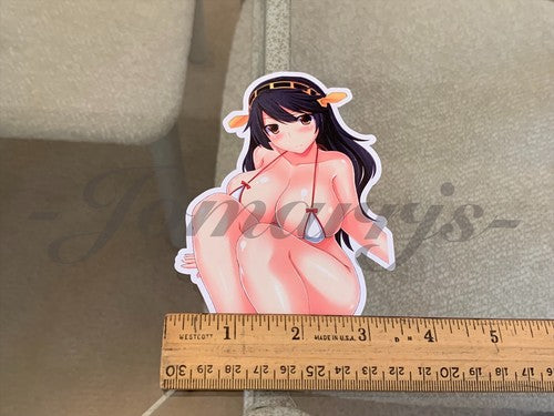 Kantai Collection - Haruna Bikini Sun Fun Vinyl Sticker Decal #3 manga sexy