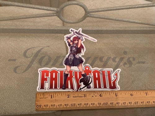 Fairy Tail - Anime - Erza Scarlet Sticker Vinyl Sign custom mage guild