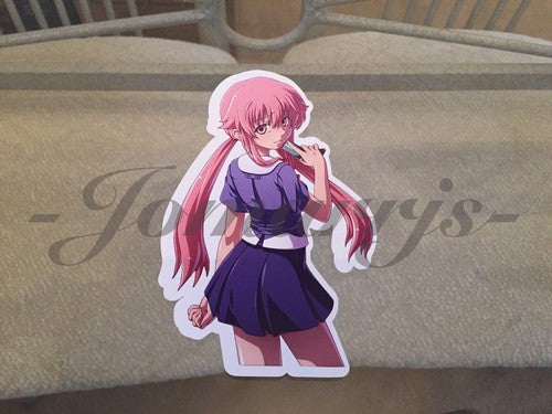 Future Diary - Anime - Yuno Gasai Sticker Decal Vinyl binder laptop nikki mirai