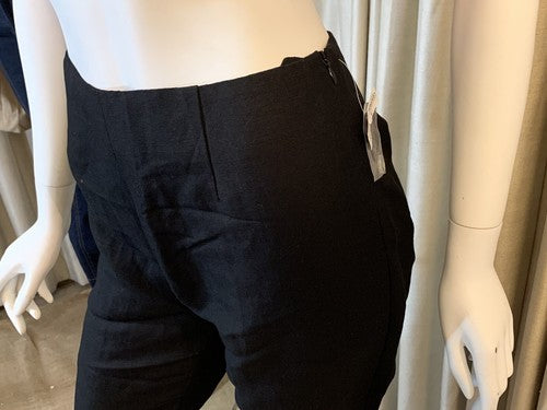 Mercer & Madison Women’s Size 6 Black Knit Linen EmbroIder Ankle Capri Pants NWT