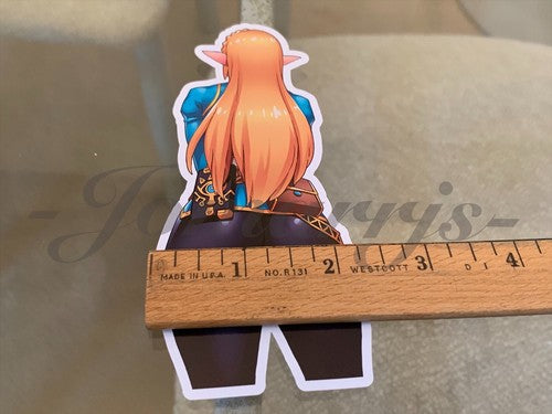 The Legend Of Zelda - Anime - Princess Zelda Custom Colored Sticker Decal #4