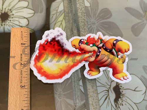 Super Mario - Anime - Bowser Custom Sticker Decal Vinyl #2 nintendo galaxy