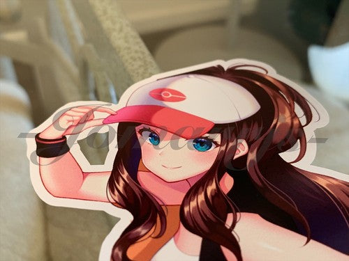 Pokemon - Anime - Hilda Touko Custom Sticker Decal Vinyl manga a.