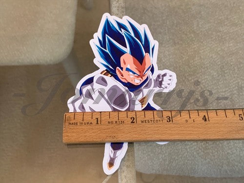 Dragon Ball Z Vegeta (h.) Blue Sticker Vinyl Sign Comic DBZ super saiyans