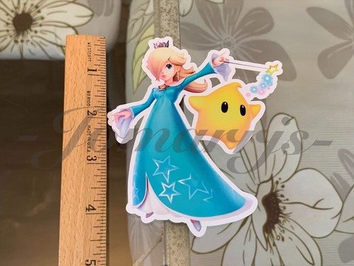 Super Mario - Anime - Rosalina & Luma Sticker Decal Vinyl #1 nintendo galaxy