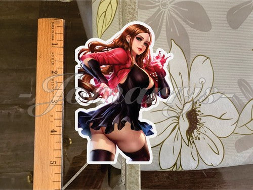 X-Men - Anime - Scarlet Witch Custom Color Sticker Decal Comics x23 marvel dc a.