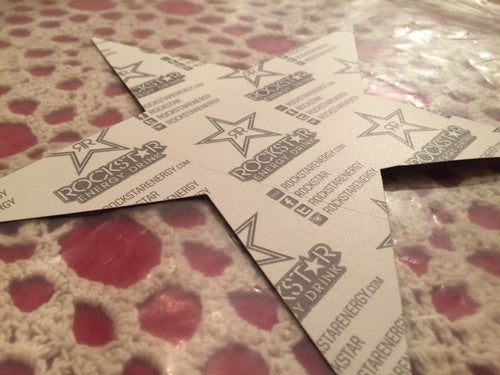 5 AUTHENTIC New Rockstar Energy Drink Stickers / Sign / Decal Star BMX Motocross
