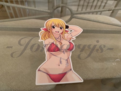 Fairy Tail - Anime - Lucy Heartfilia a. Bikini Sun Fun Sticker Vinyl Decal Sign