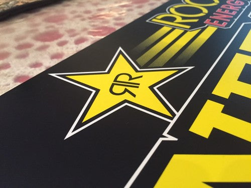Authentic Rockstar ENERGY ZONE Drink Plaque Decals Sticker Monster Red Bull Rare