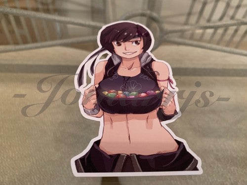 Final Fantasy - Gaming - Yuffie Kisaragi Sticker Decals Vinyl ff 7 anime vii C.