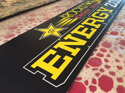 Authentic Rockstar ENERGY ZONE Drink Plaque Decals Sticker Monster Red Bull Rare