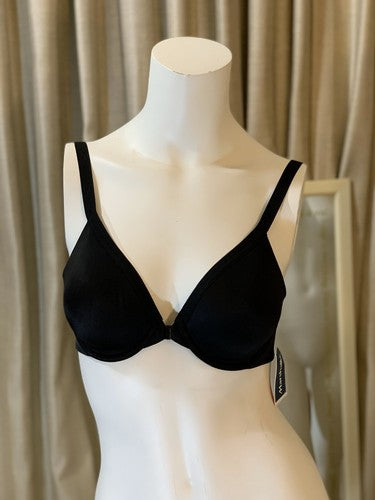 Warners 34B Nylon Black Bra Underwire Intimate lingerie NWOT