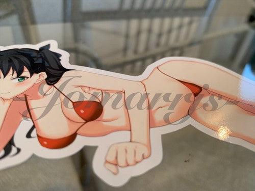 Fate - Anime - Rin Tohsake Bikini Sun Fun Vinyl Sticker manga laptop