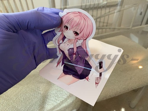 Future Diary - Anime - Yuno Gasai Sticker Decal Vinyl binder laptop sexy manga
