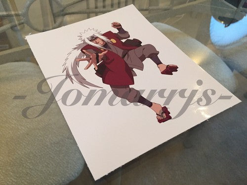 Naruto - Anime - Jiraiya Sticker Decal Vinyl Sign Comic binder laptop surface
