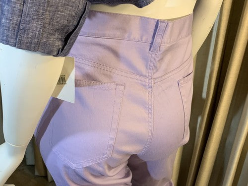 Jones New York Womens Sz 6 Purple Curvy Capri Cropped Slim Jeans Lycra Stretch