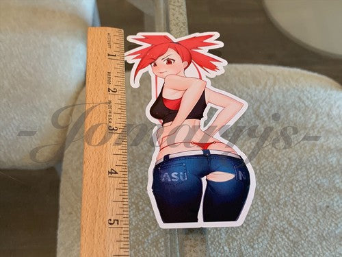 Pokemon Anime Flannery Asuna Custom Sticker Decal Vinyl bikini sun fun manga a.