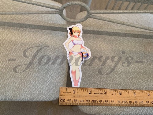 Fate - Anime - Artoria Pendragon Saber Bikini Sun Fun Vinyl Sticker manga laptop
