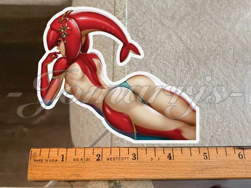The Legend Of Zelda - Anime - Princess Mipha Bikini Sun Fun Sticker b sexy ecchi