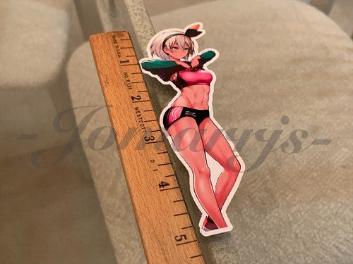 Pokemon - Anime - Bea Sexy Bikini Beach Sun Fun Custom Sticker Decal 5