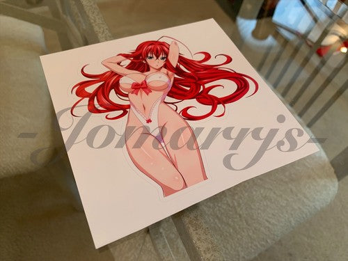 High School DxD Anime Rias Gremory Bikini Sun Fun Sticker Decal lingerie