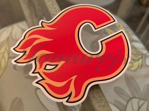 Calgary Flames Hockey Team Logo NHL Sticker Decal Vinyl #NHLFlames
