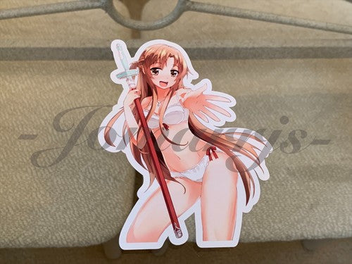 Sword Art Online - Anime- Asuna Yuuki c. Bikini Sun Fun Sticker Vinyl Decal SAO