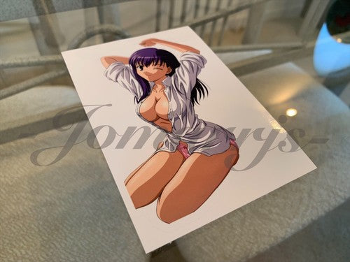 Fate - Anime - Sakura Matou “Nightgown” Vinyl Sticker lingerie manga laptop