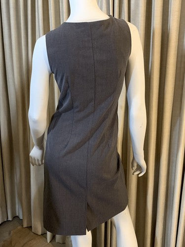Kupcake Women’s Sleeveless Charcoal Gray Zipper Dress Sz 10 Sheath NWT