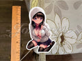 Anime Pin Up Girl 16 "Hoodie" Custom Sticker sexy art ecchi oppai manga