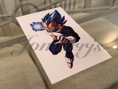 Dragon Ball Z Vegeta (b.) Sticker Vinyl Sign Comic DBZ super saiyans