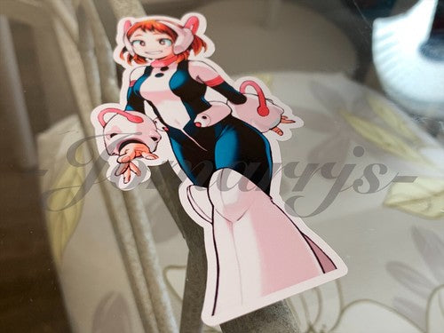 My Hero Academia Anime Ochaco Uraraka Custom Colored Sticker Vinyl manga 1