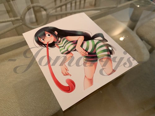 My Hero Academia Anime Froppy Tsuyu Asui c. Monokini Bikini Sun Fun Sticker